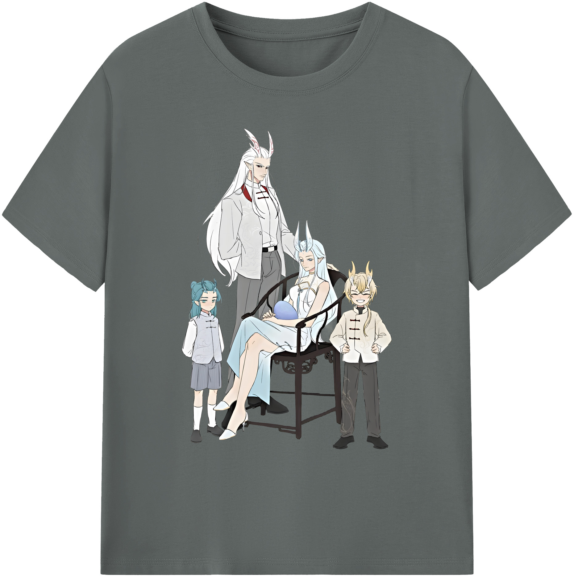 （画像用） Ne Zha 2 ナタ 魔童の大暴れ 綿100％ メンズ半袖Tシャツ｜肌触りやわらか＆通気性